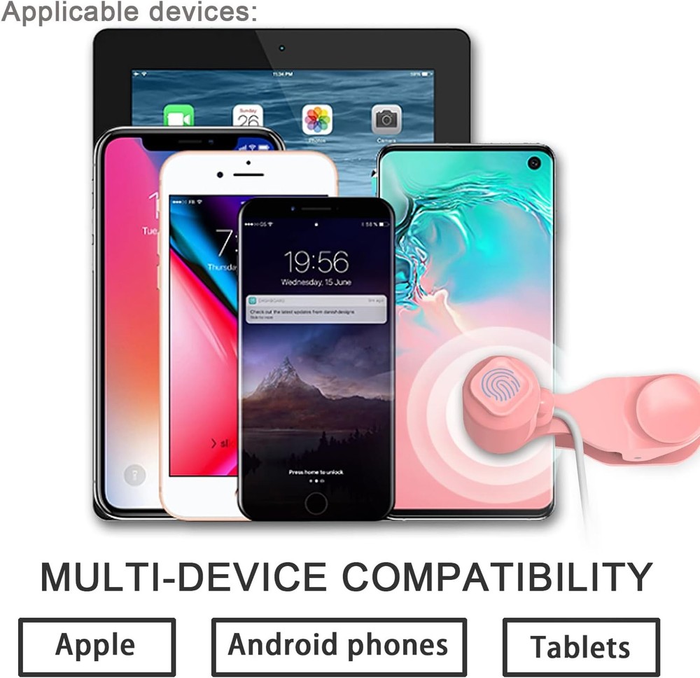 Auto Clicker for Phone Automatic Screen Tapper, Simulated Finger Pink