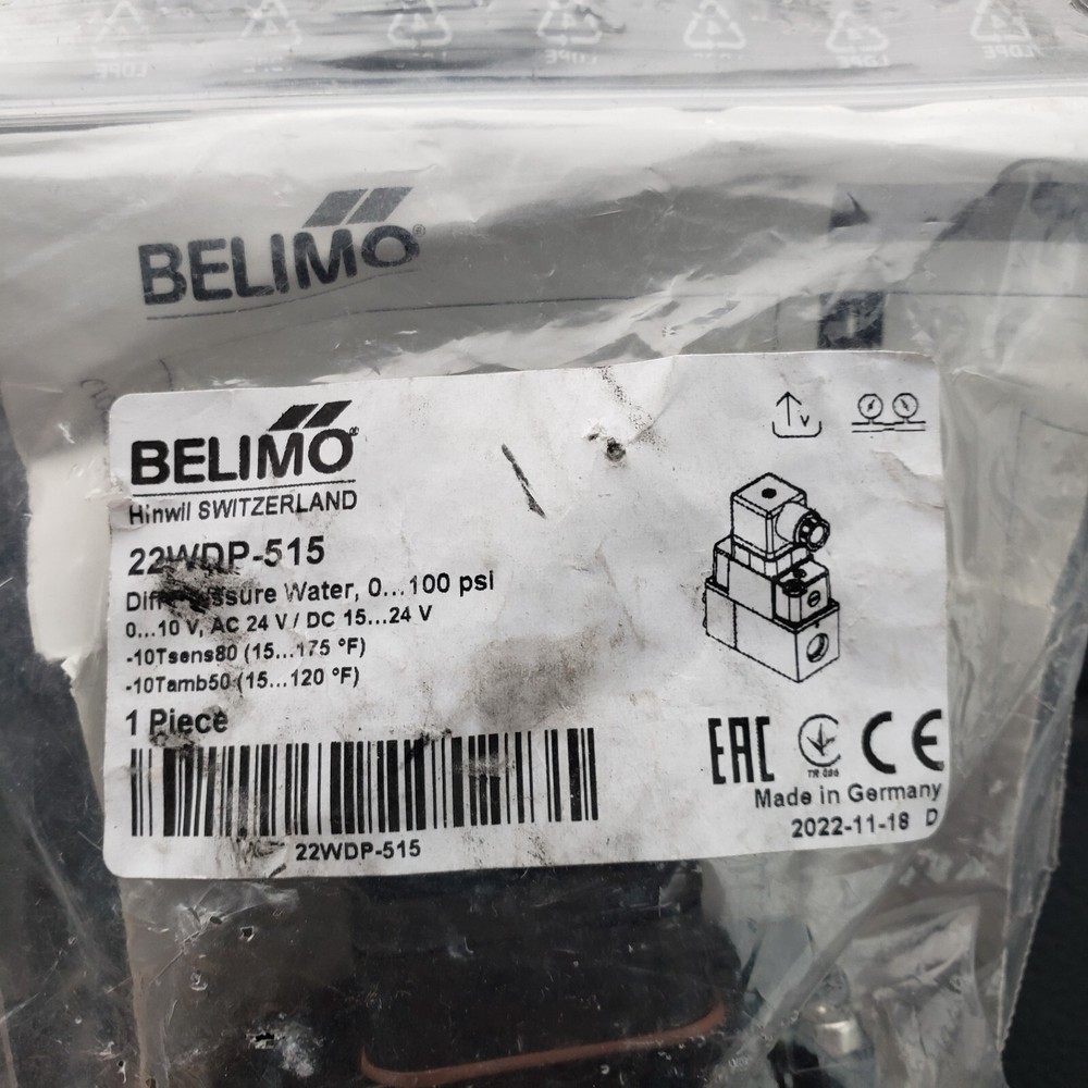 Belimo22WDP-515Differential Pressure Sensor Water