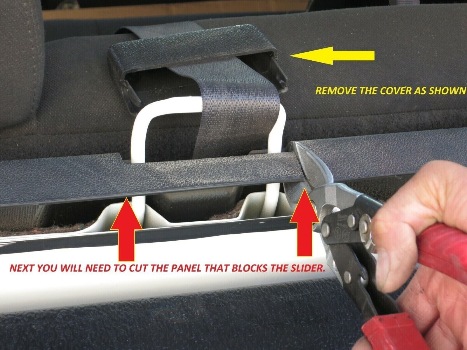 Fit 2014-2018 Chevy Silverado 1500 Back Glass Manual Sliding Window NonHeat