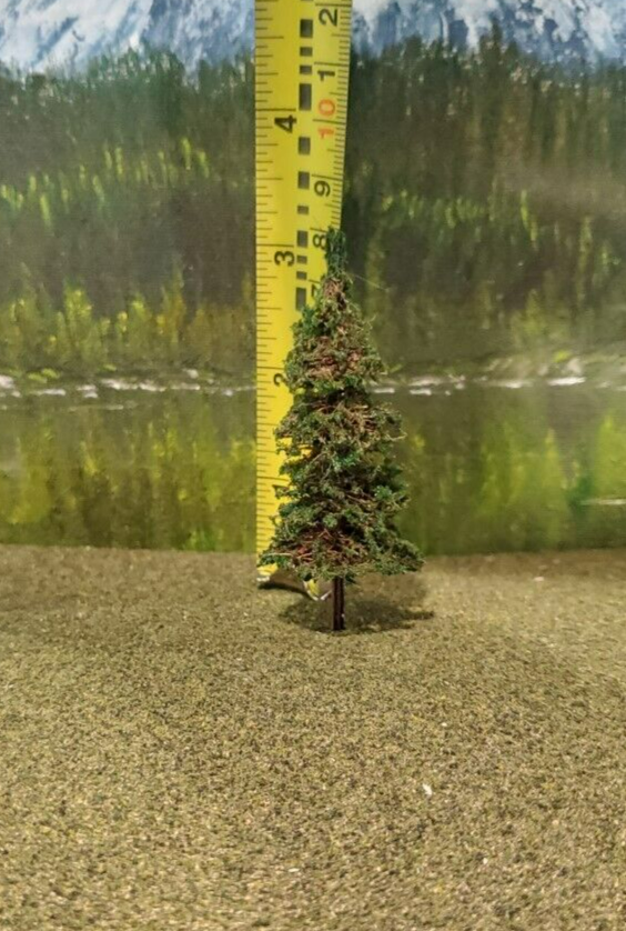 MOOSE CREEK TREES - Fir / Pine Trees (3" x 20 Trees) Model Trains HO N Z Scale