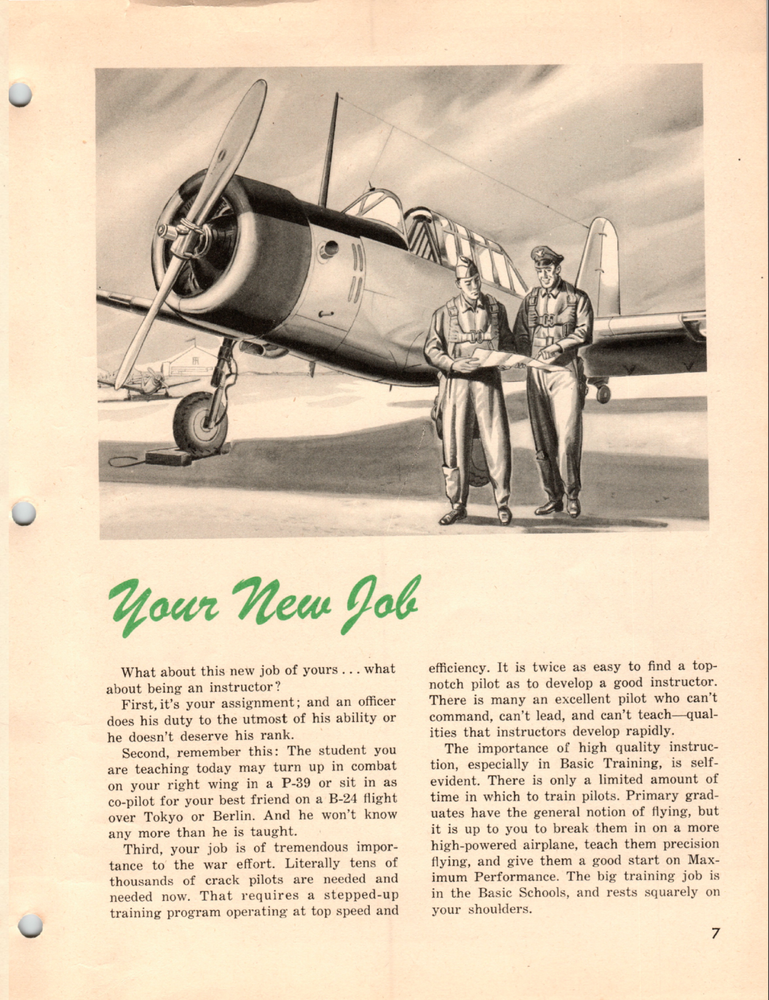 150 Page AAF INSTRUCTORS' MANUAL BASIC FLYING Vultee BT-13 Valiant on Data DVD
