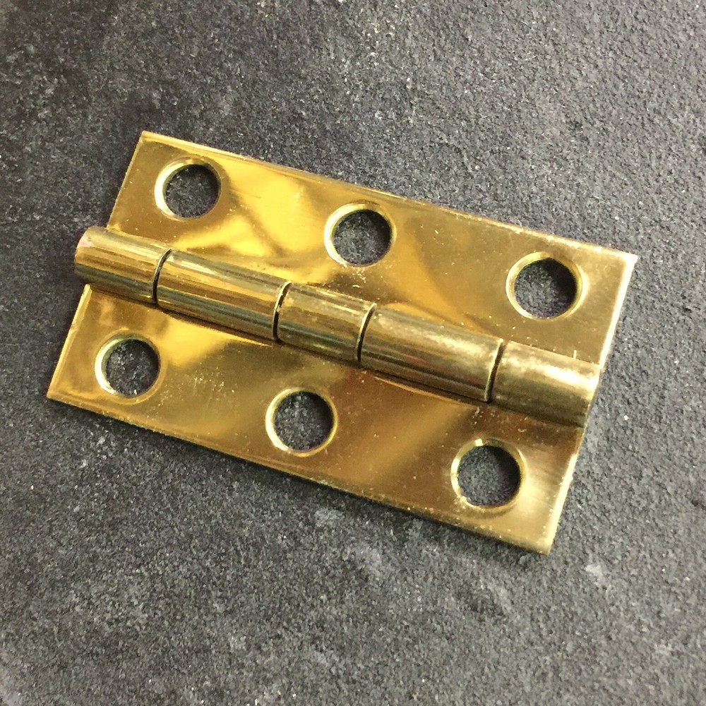 Genuine Baldwin Piano Cabinet Solid Brass Butt Hinge, Squared Corners, 1-3/4"x1"