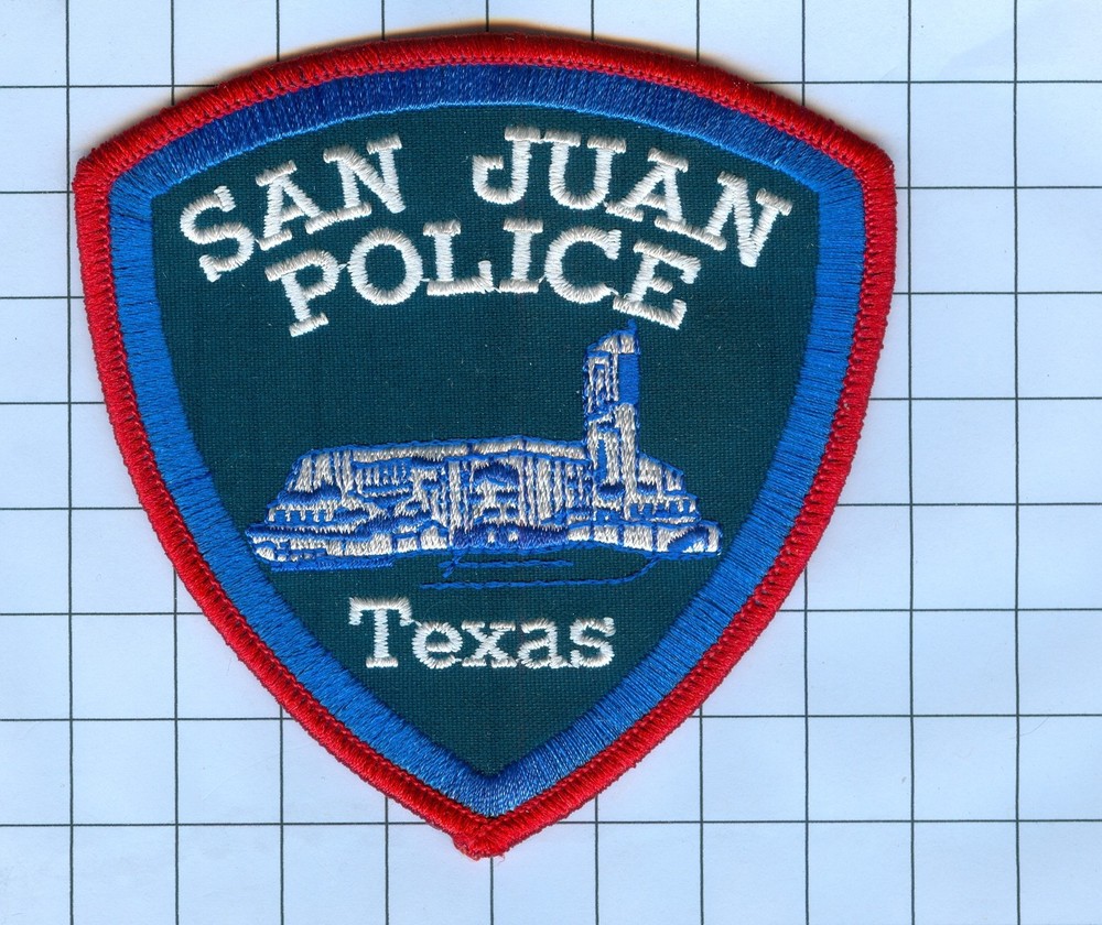 Police Patch - San Juan Texas Red Border