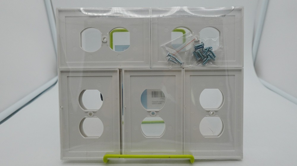 10-Pack CML Modern Edge Framed Single Duplex Impact Resistant Switch Wall Plate