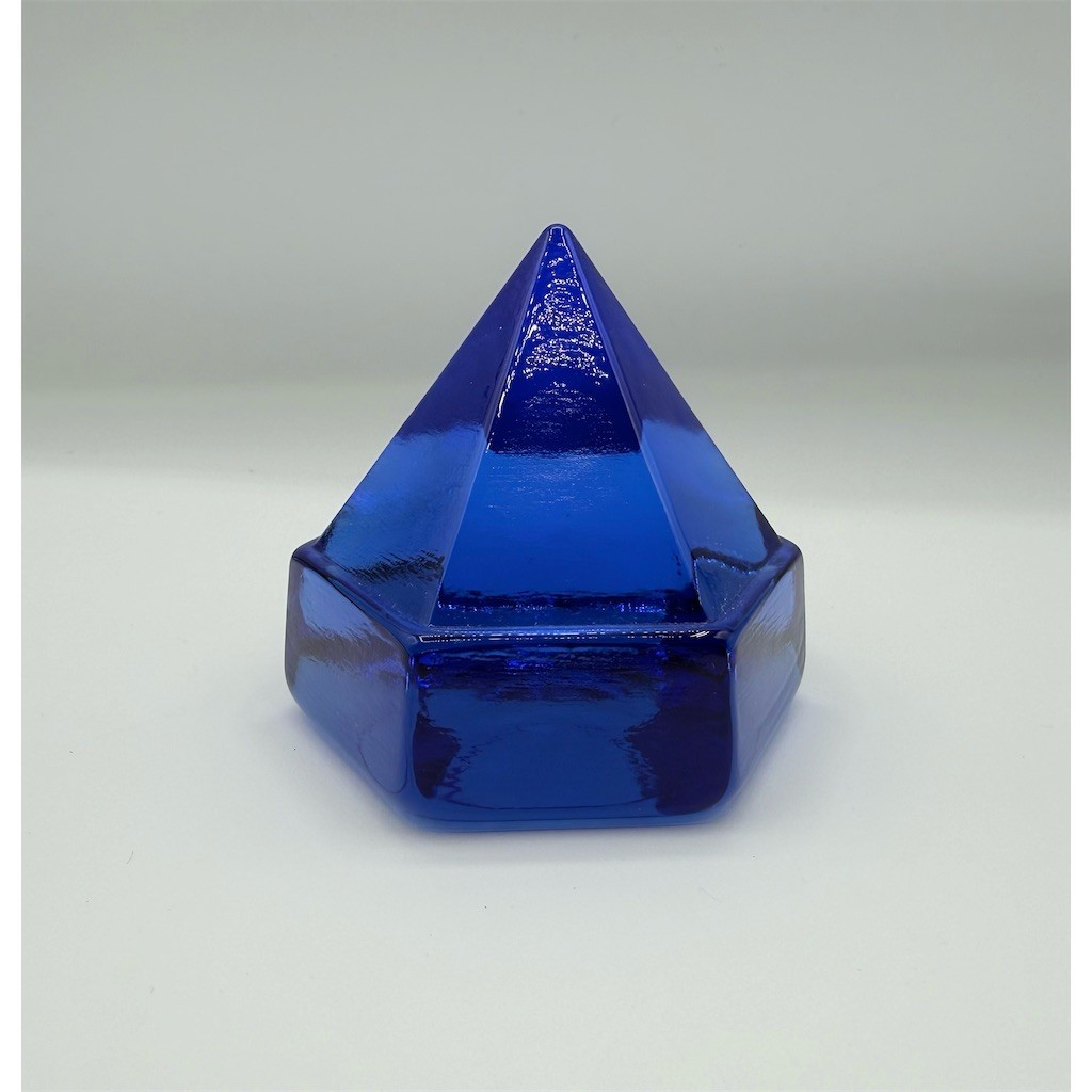 Cobalt Blue Ship Deck Prism Glass Hexagon Nautical Sailing Decor