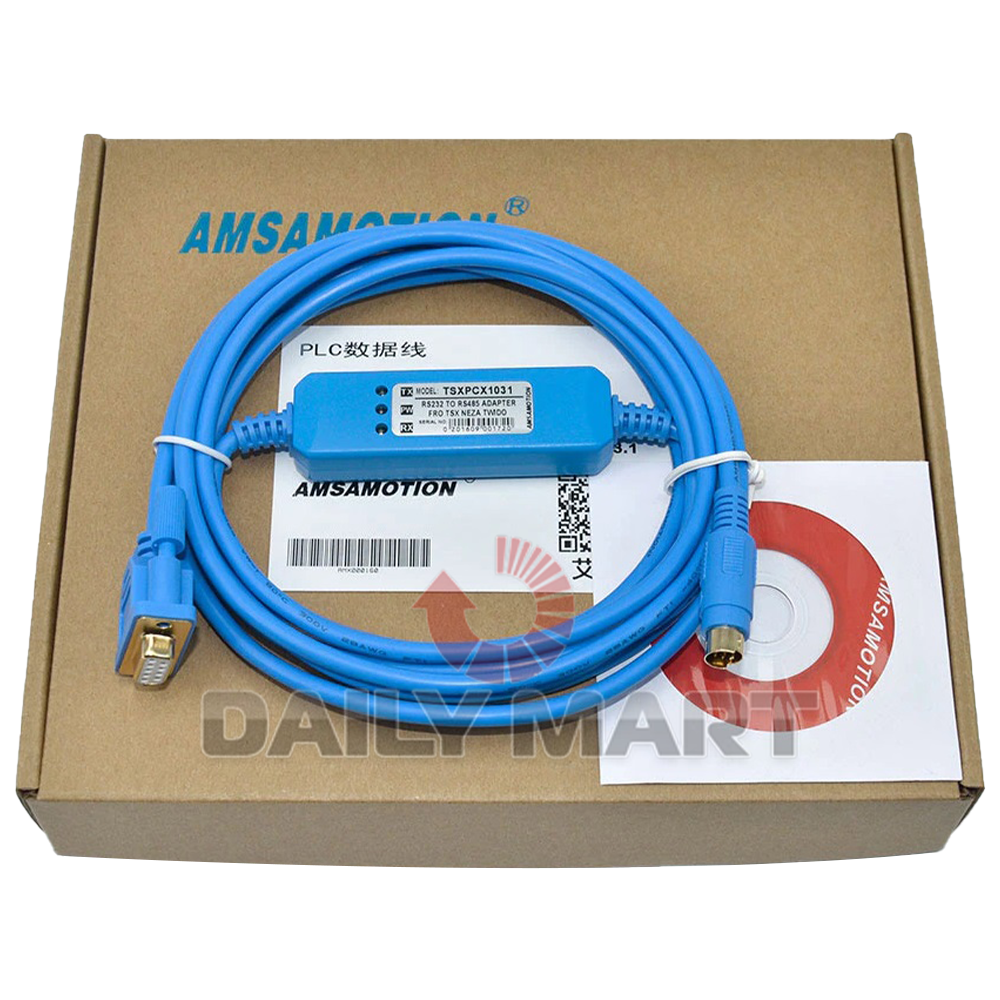 Used & Tested SCHNEIDER TSXPCX1031 PLC Programming Cable