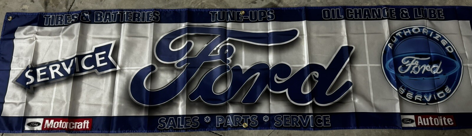 🚙 FORD MOTORCRAFT SALES DEALER SIGN BANNER 2x8ft