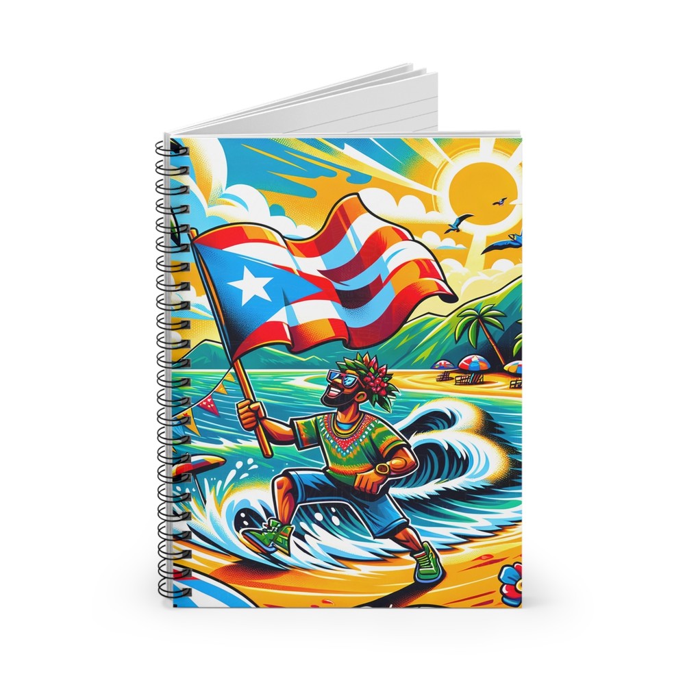 Puerto Rican Flag Pride Spiral Notebook | Journal | Diary