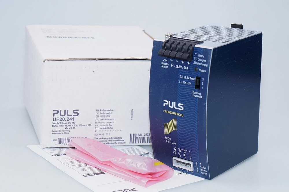 PULS UF20.241 Buffer Module 24V, 20A DC Buffer Unit, Power Supply OVP