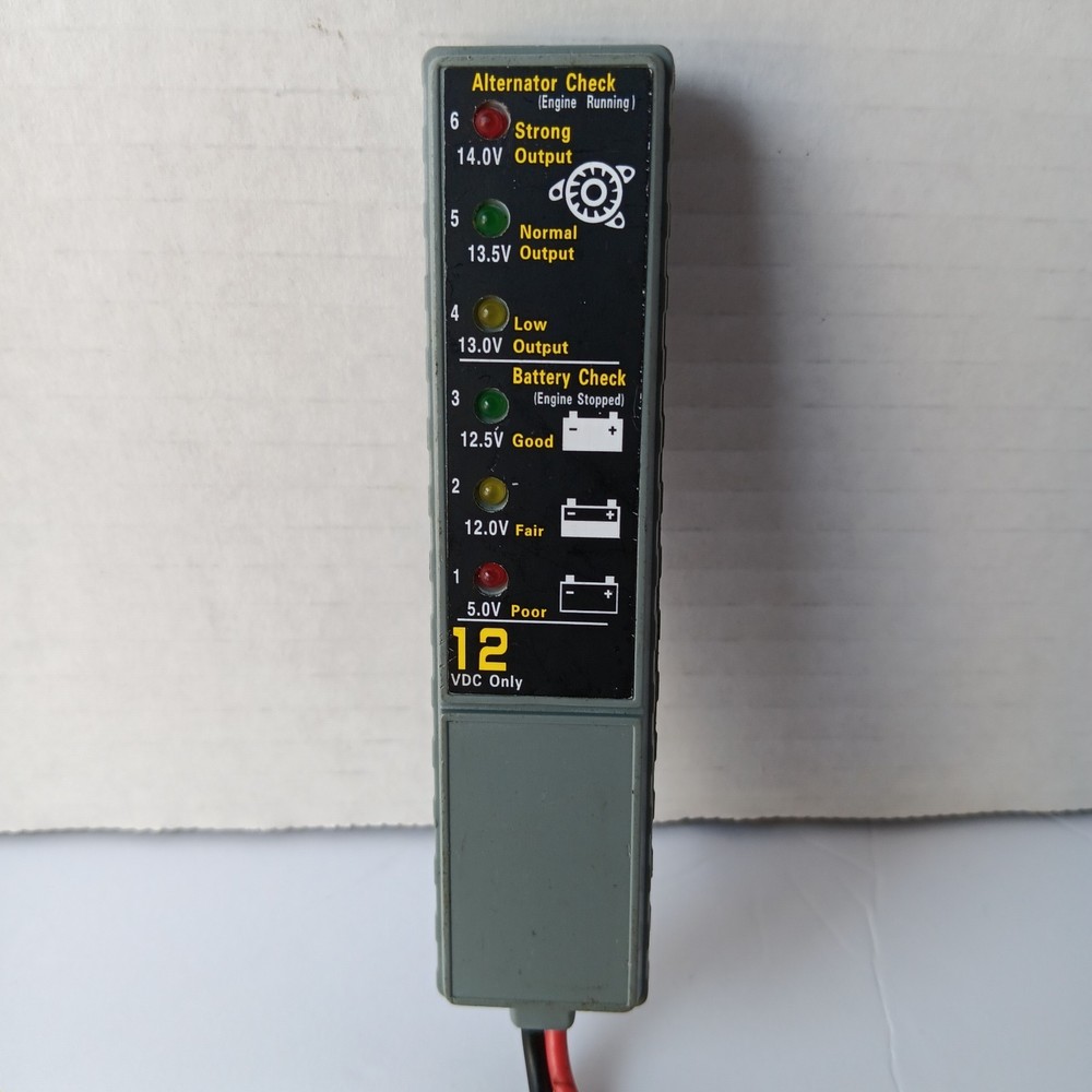 Performance Tools W2980 Battery & Alternator Voltage Checker 12VDC