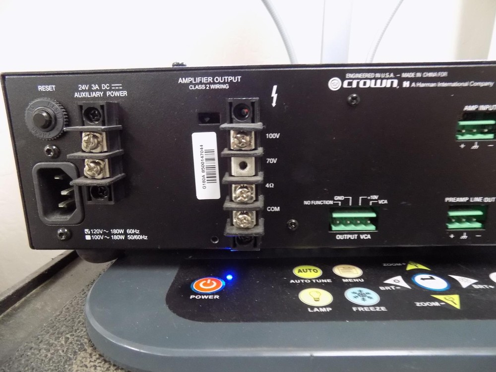 CROWN 180A RACKMOUNTABLE POWER AMPLIFIER