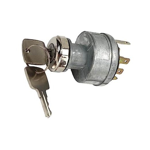 AR58126 Ignition Switch, Universal Replacement Ignition Switch with 2 Keys,