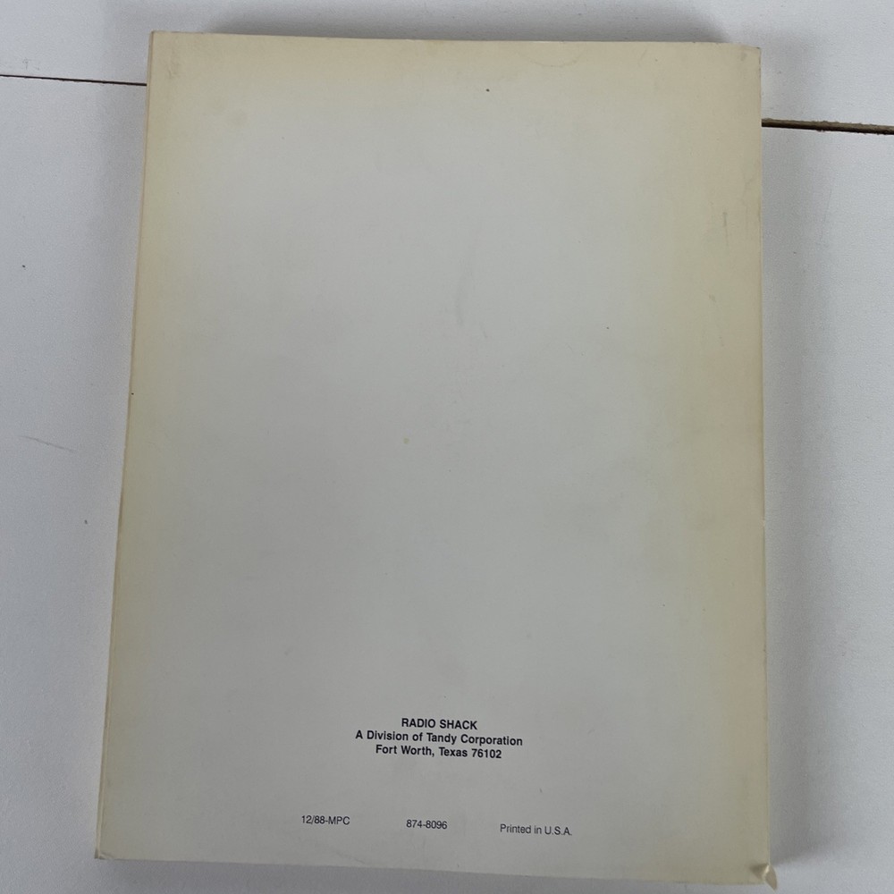 Tandy Deskmate Users Reference Manual 1988 Radio Shack Tandy Computer Manual
