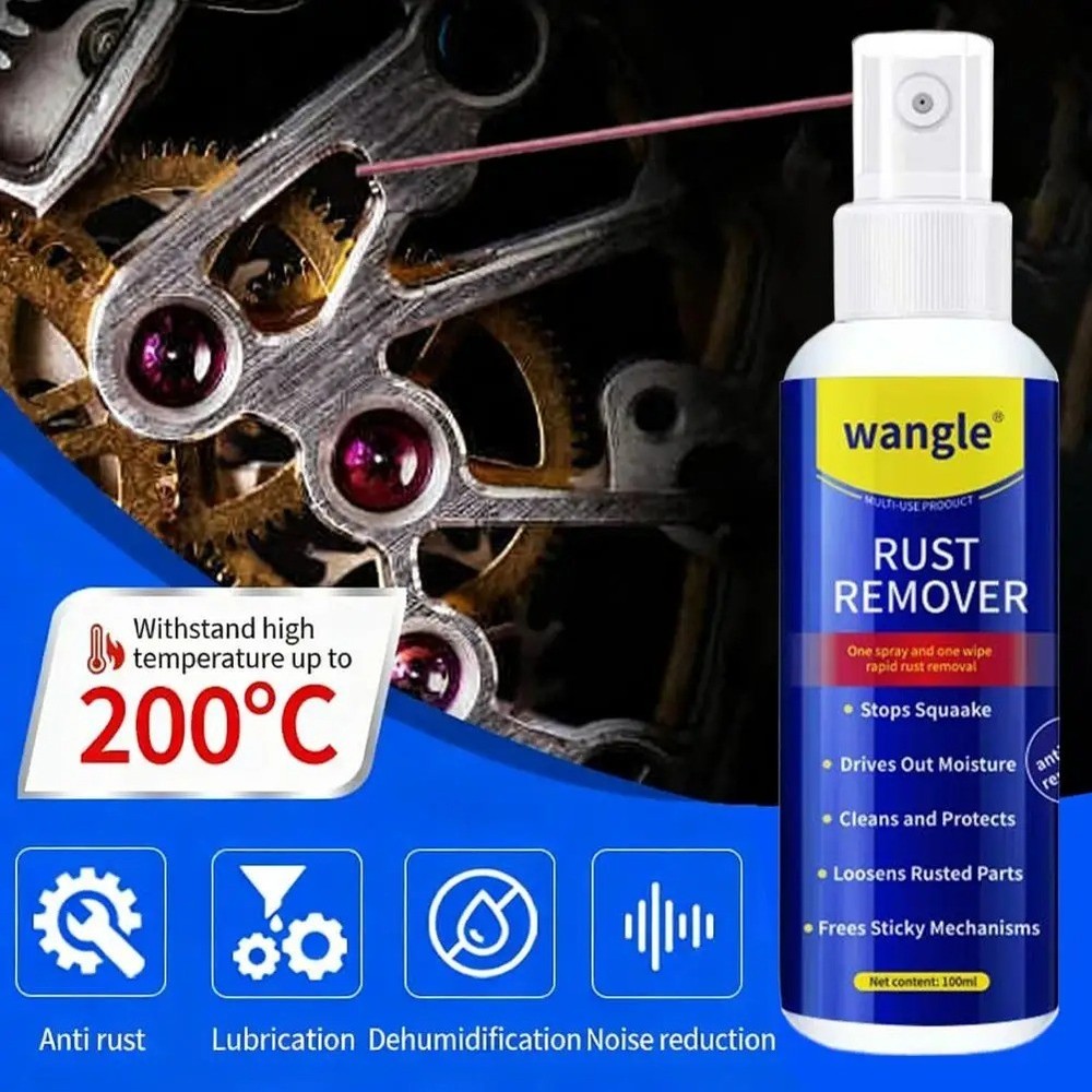 Wangle Rust Remover, Anti-Rust Lubricant Spray & Rust Remover Easy Application