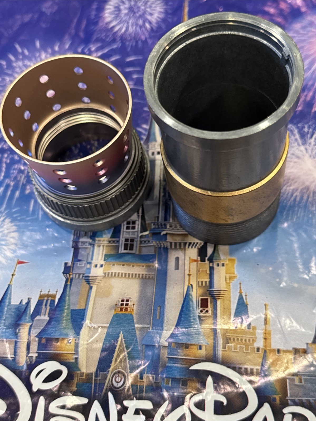 2 Piece Disney's Galaxy's Edge Lightsaber Parts Scrap Metal Savi's Workshop