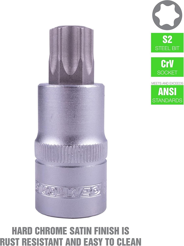 OEMTOOLS 22977 Torx Bit Set 13 Piece, Socket for One Size, Multi