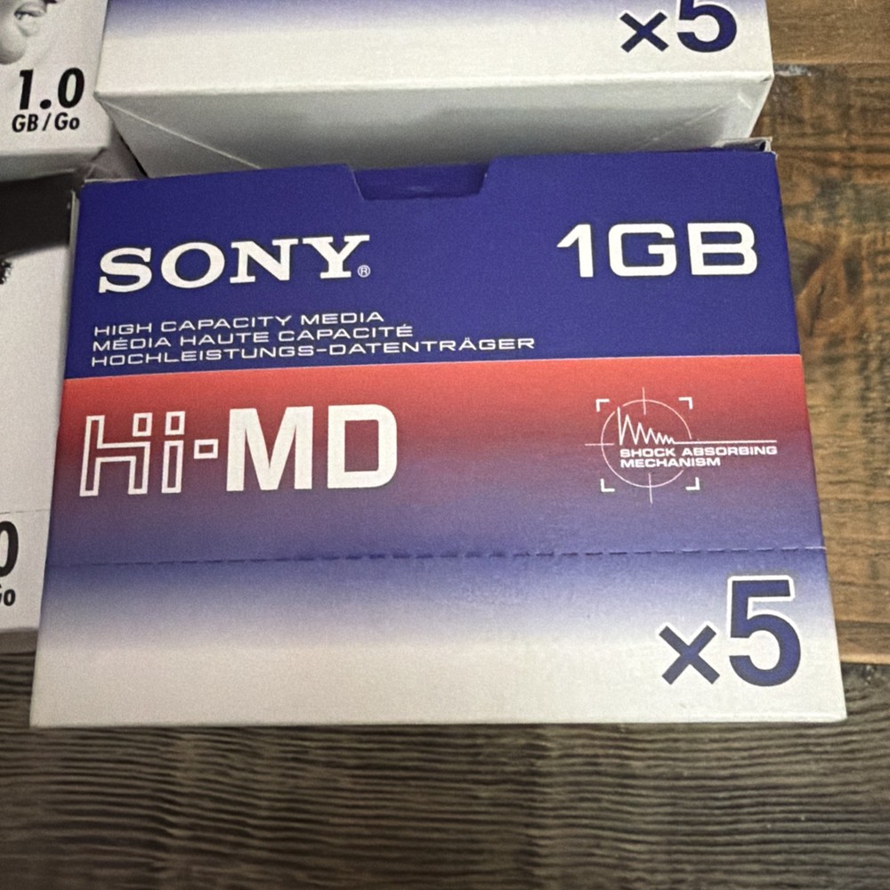 Sony Minidisc Boxes - Empty Boxes Without Discs