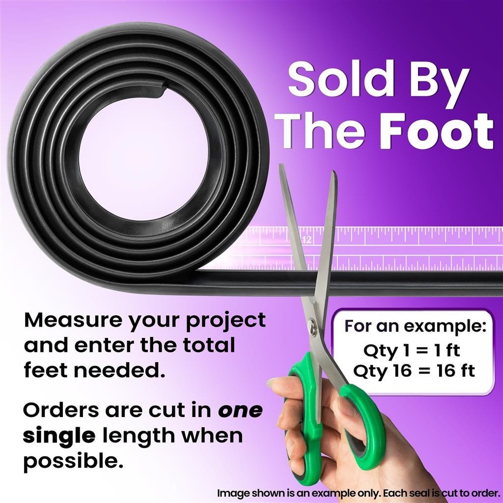 Lower Tailgate Seal Vertical; LP 48-B