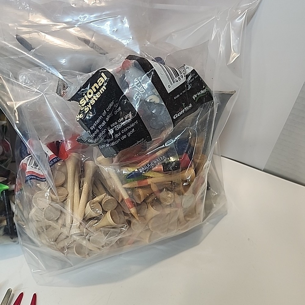 bulk golf tees used Diffrent Brands Some New