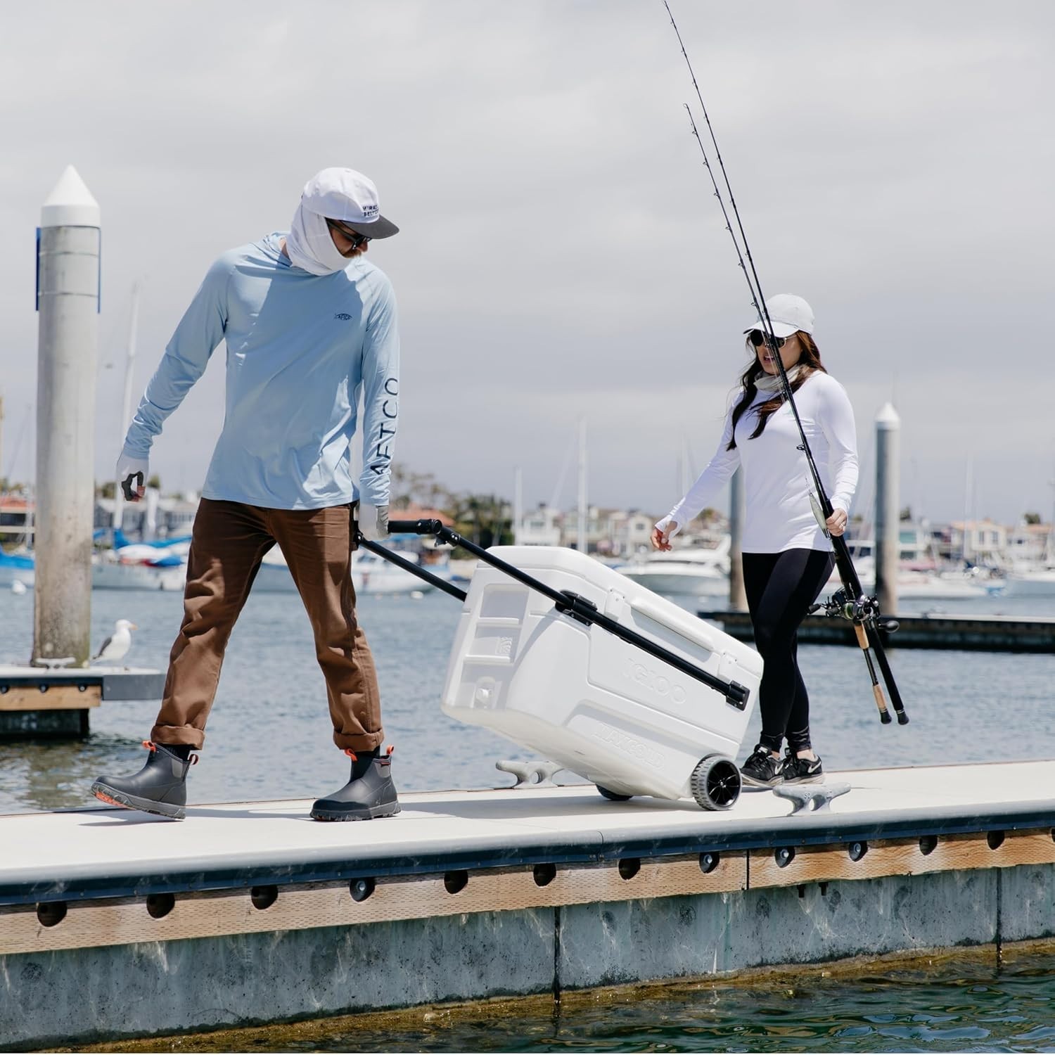 Igloo Maxcold Glide 110Qt Wheeled Cooler | Insulated Hard Shell Ice Chest