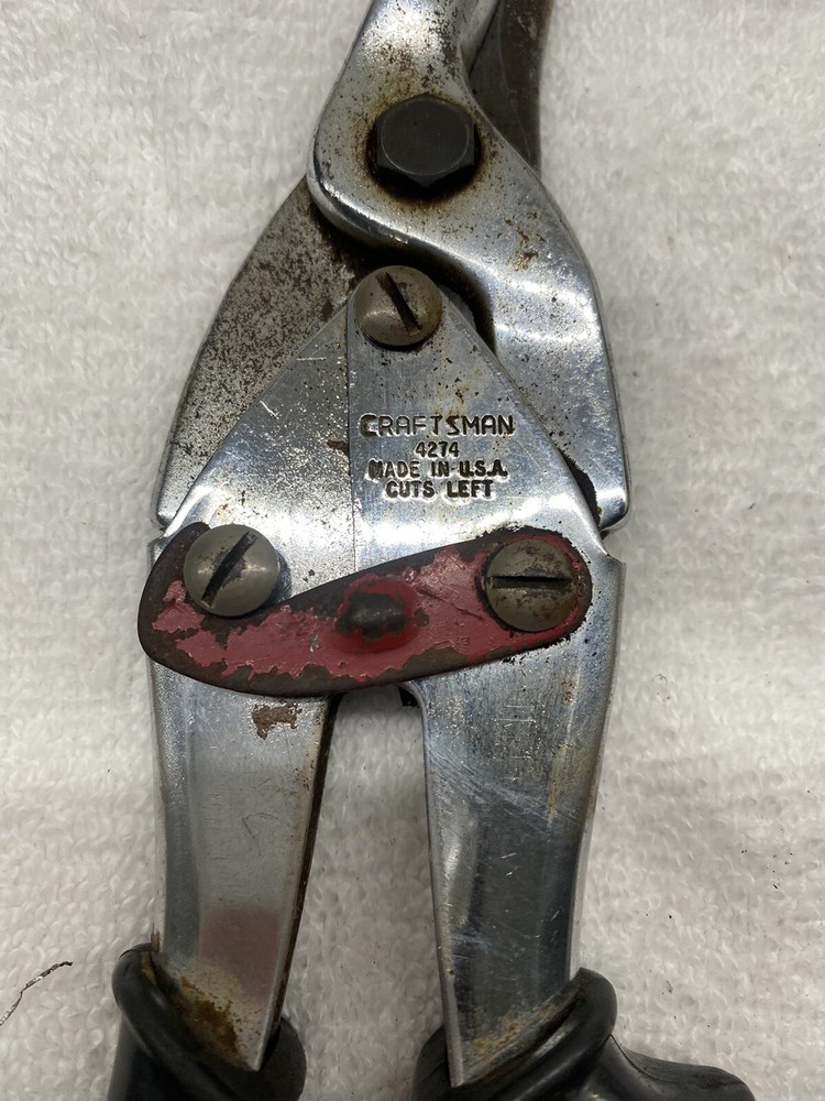 Craftsman Tools 10" Compound Tin Snips Aviation Shears Cuts Left 4274 USA