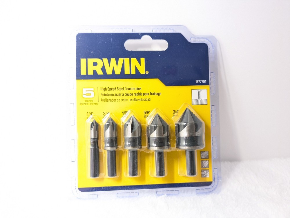 5-Pc. Black Oxide Countersink Drill Bit Set - 1877791