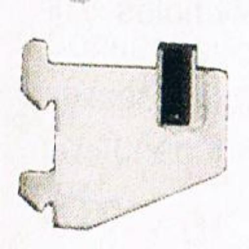 Store Display Fixtures 6 RECTANGULAR HANGRAIL BRACKETS 4"