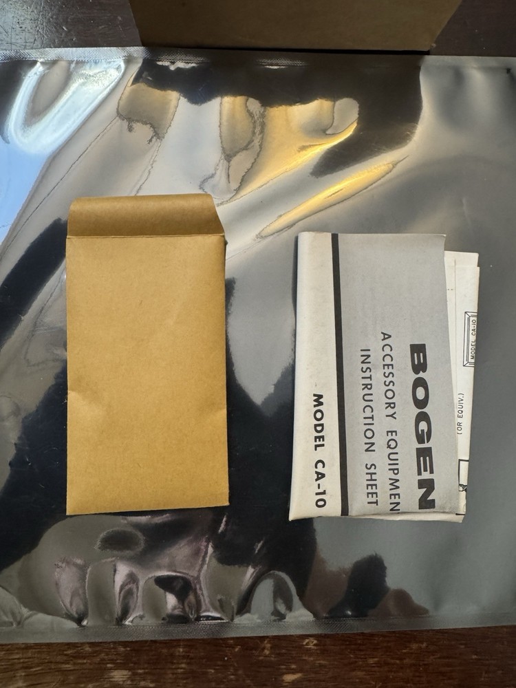 NOS Bogen CA-10 Press To Call Intercom Call Switch Stainless Plate Vintage