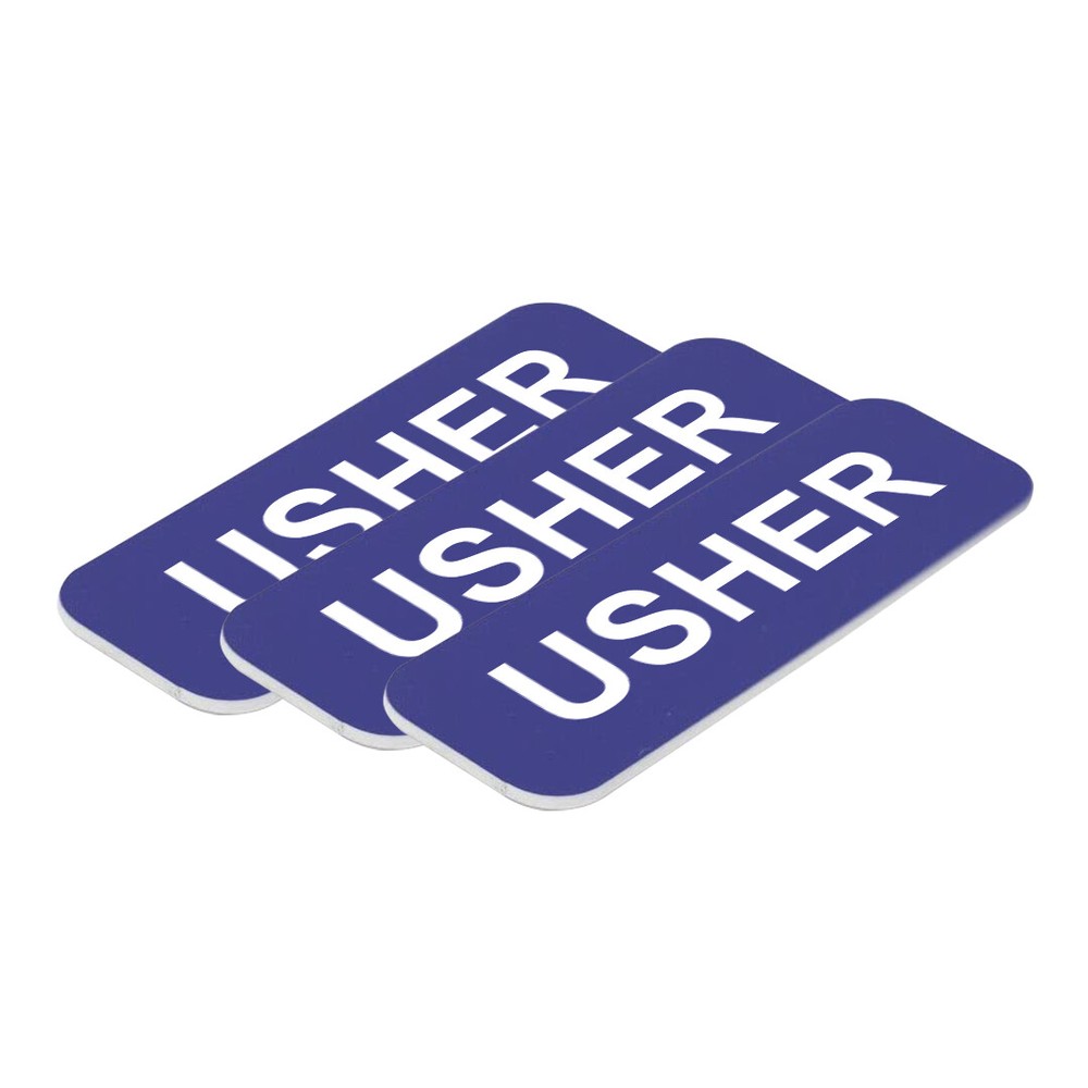Usher Name Tag - Pack of 3