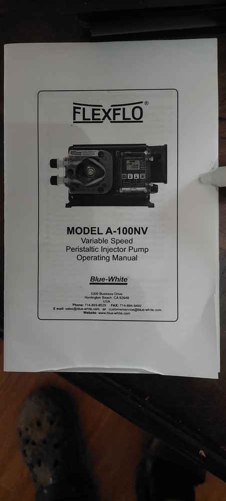 Flexflo peristaltic injector pump