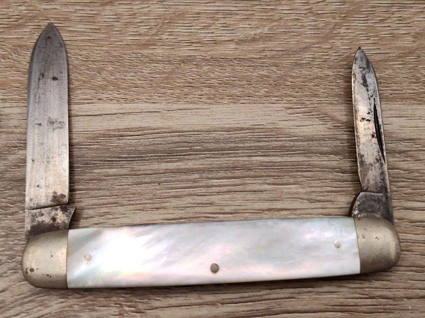 Rare Vintage Wallkill River Works 2 Blade Knife