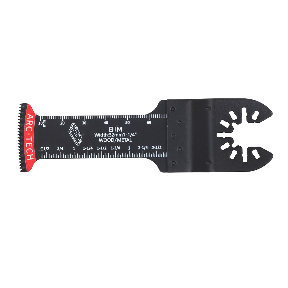 20 Pcs Extra Long Titanium Oscillating Tool Blades Curved Edge Multitool Blades