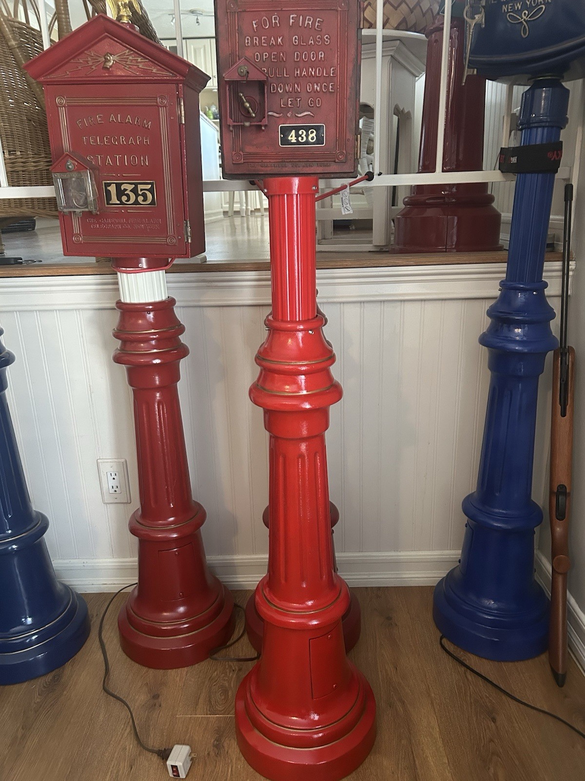 Gamewell Post Pedestal for mounting Fire Alarm Callbox