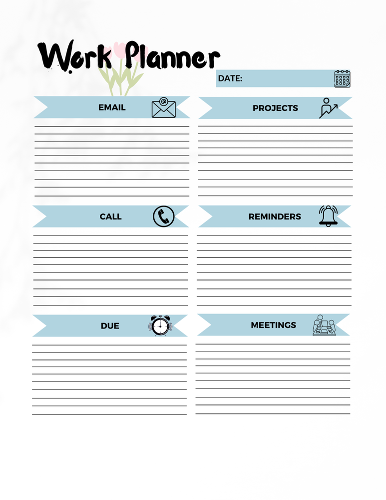 Digital Planner | Daily, Weekly, Work Goodnotes iPad Planner Digital Journal Pdf