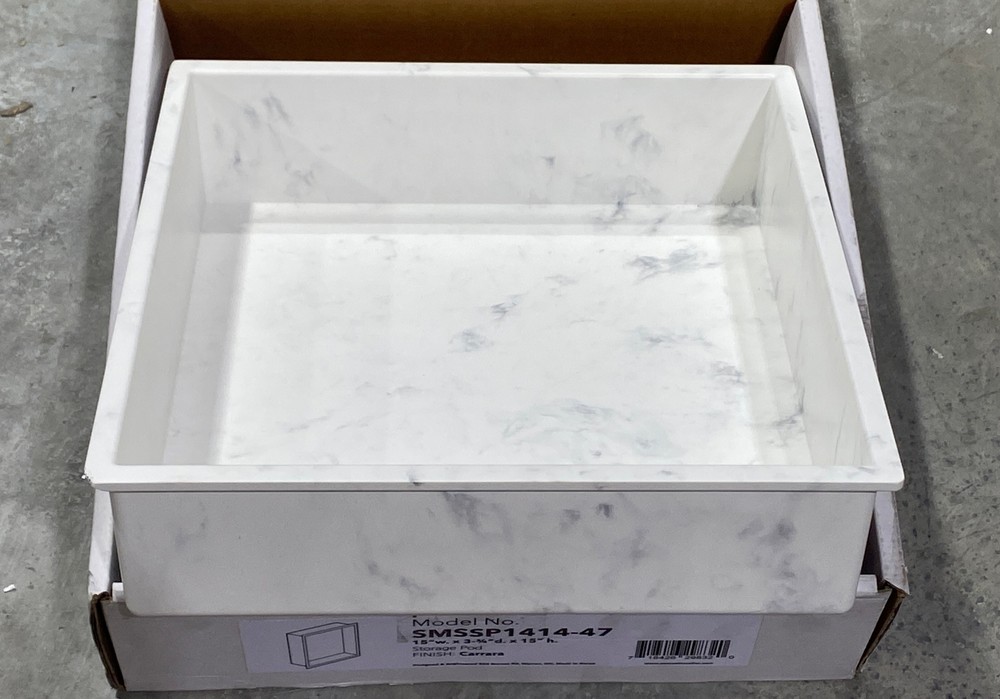 Samuel Mueller - 15" x 15" Monterey Solid Surface CMMA Storage Pod - Carrara