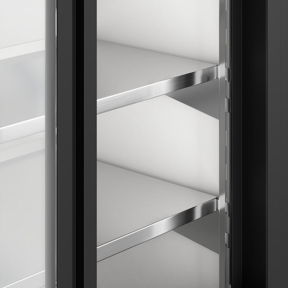 84" White Square Glass Refrigerated Deli Case