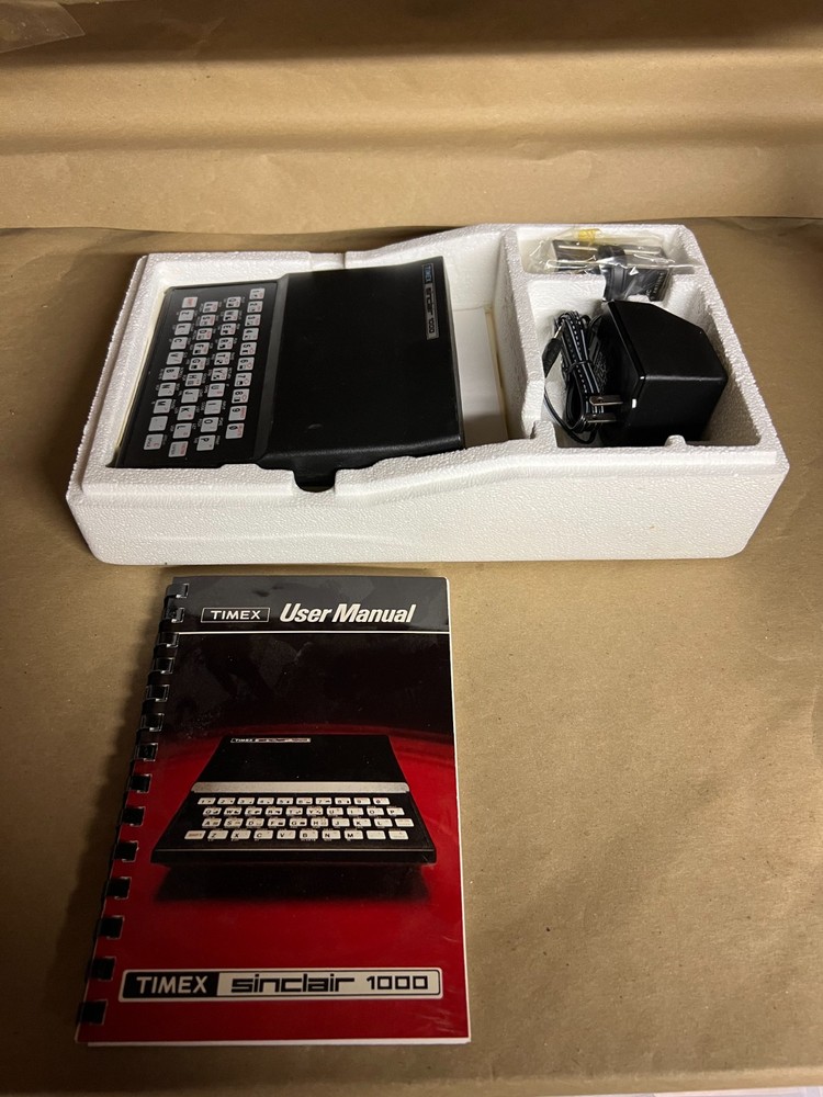 Timex Sinclair 1000 Vintage Personal Computer w Box and Manual Untested