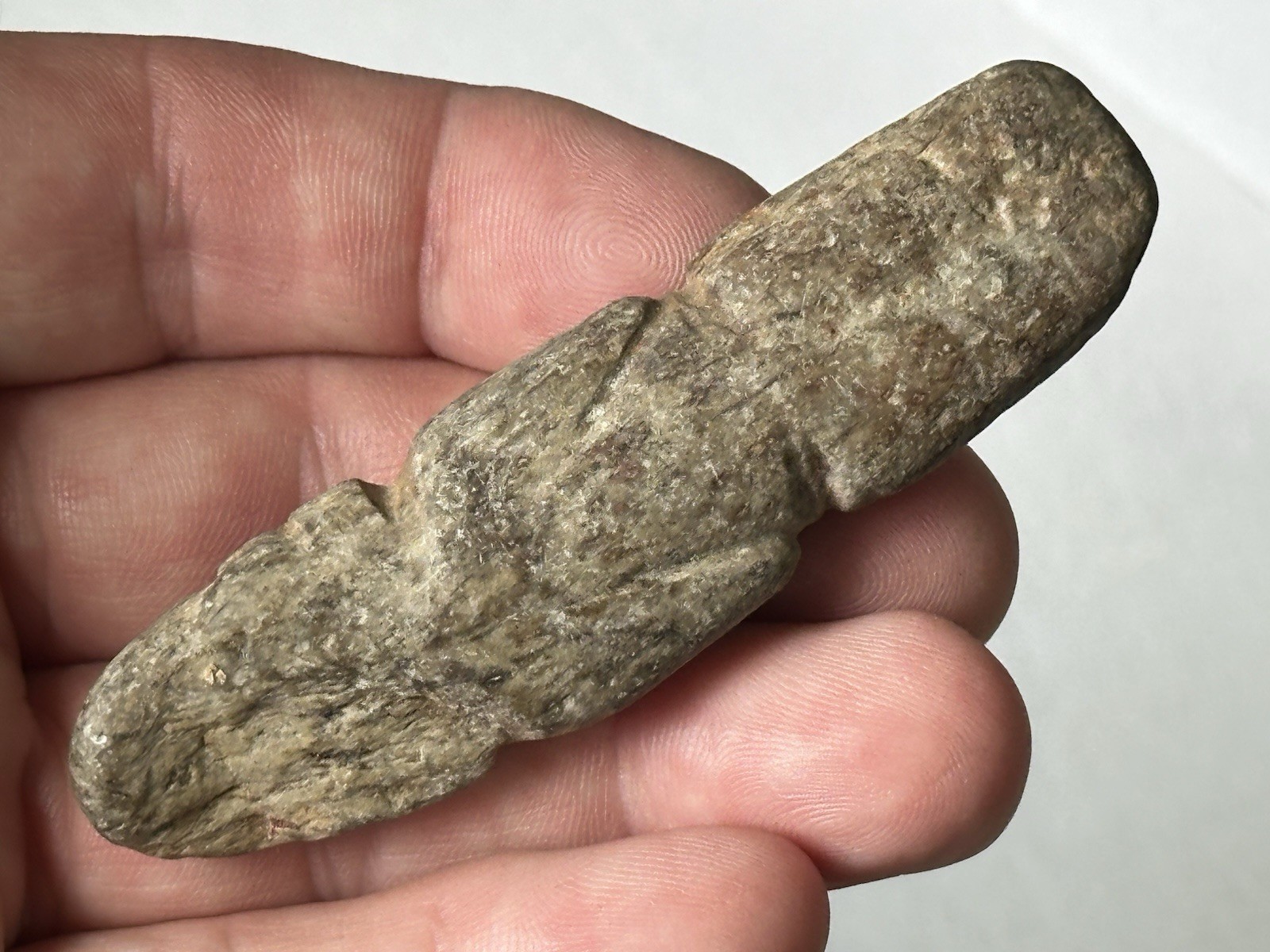 PRECOLUMBIAN HUMAN EFFIGY FIGURE, AXE GOD MEZCALA MIXTEC MAYAN OLMEC MAYA