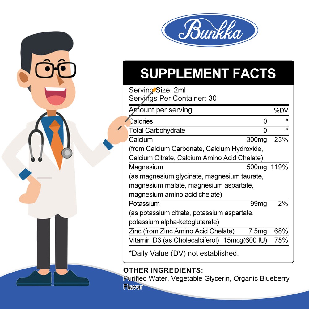 Potassium Magnesium Supplement Liquid - High Absorption Calm Magnesium Complex
