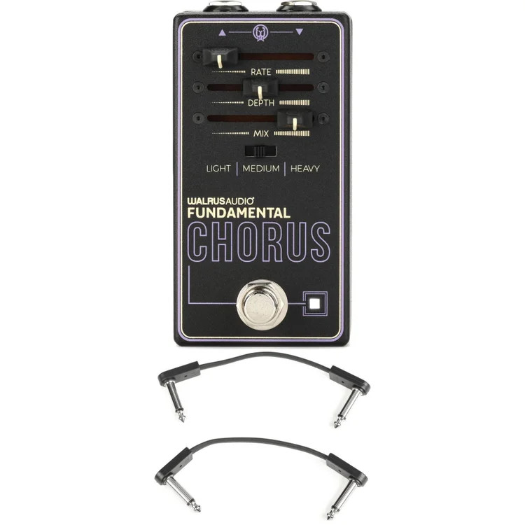 Walrus Audio Fundamental Series Chorus Pedal with EBS Patch Cables