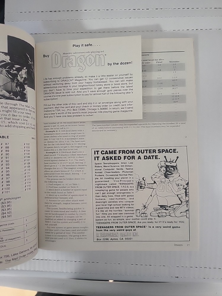 Dragon Magazine, Issue #117, Dungeons & Dragons