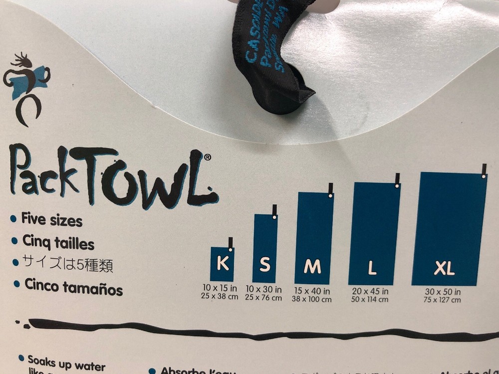 Packtowl Size M Blue Graphics