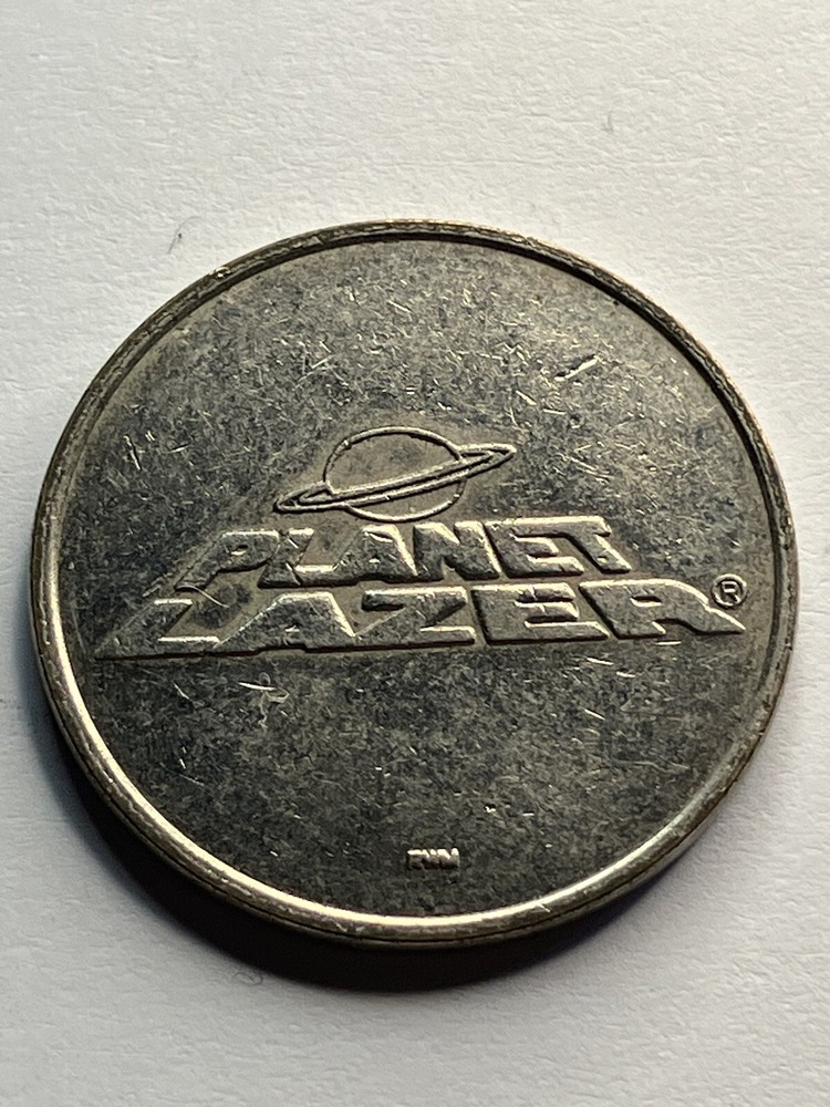 Planet Lazer Arcade Game Token 24mm #sv1