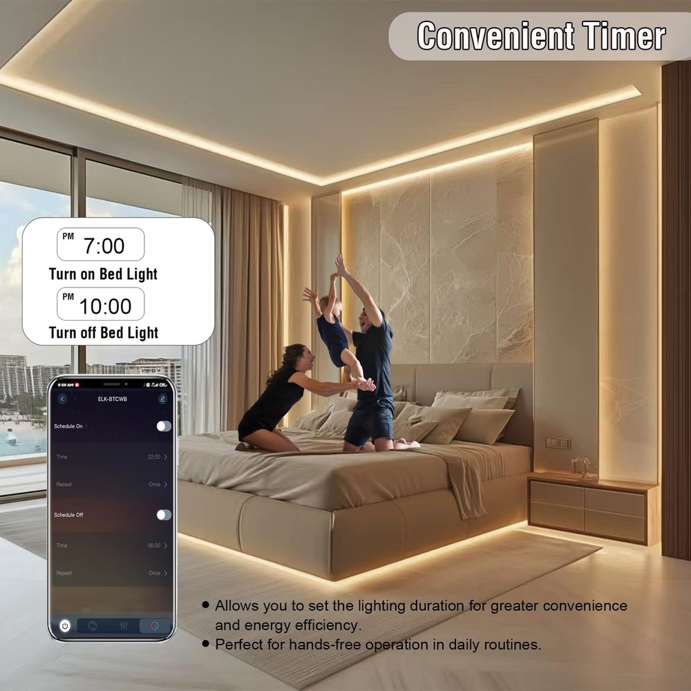 IP67 Waterproof Warm White Dimmable Dotless COB LED Strip Light with Remote &...