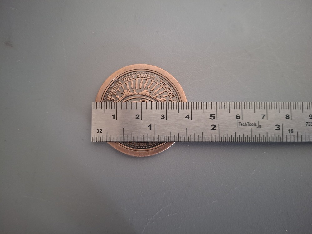 Dollar Size "Copper" Artifact Coin By Ellusionist