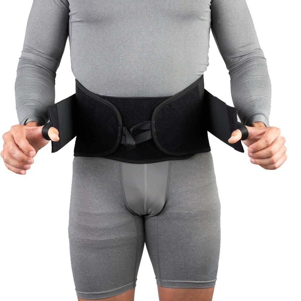 Lumbosacral Support with 11" Back Inserts, Black, 3X-Large