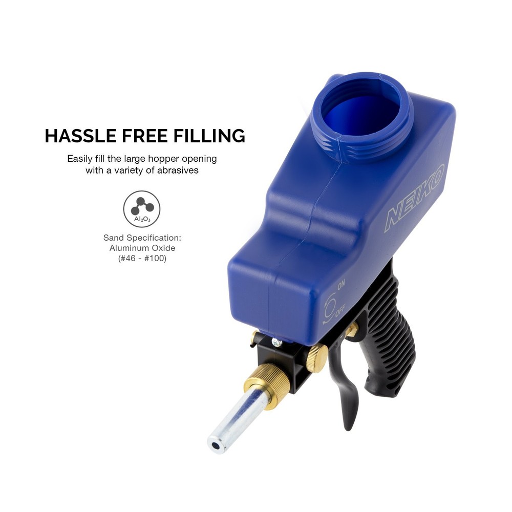 30068A Sand Blaster | Remove Paint, Rust, Stains, and Grime on Surfaces | Fee...
