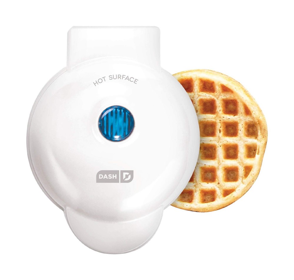 DASH My Pint Ice Cream Maker + Mini Waffle Maker, White