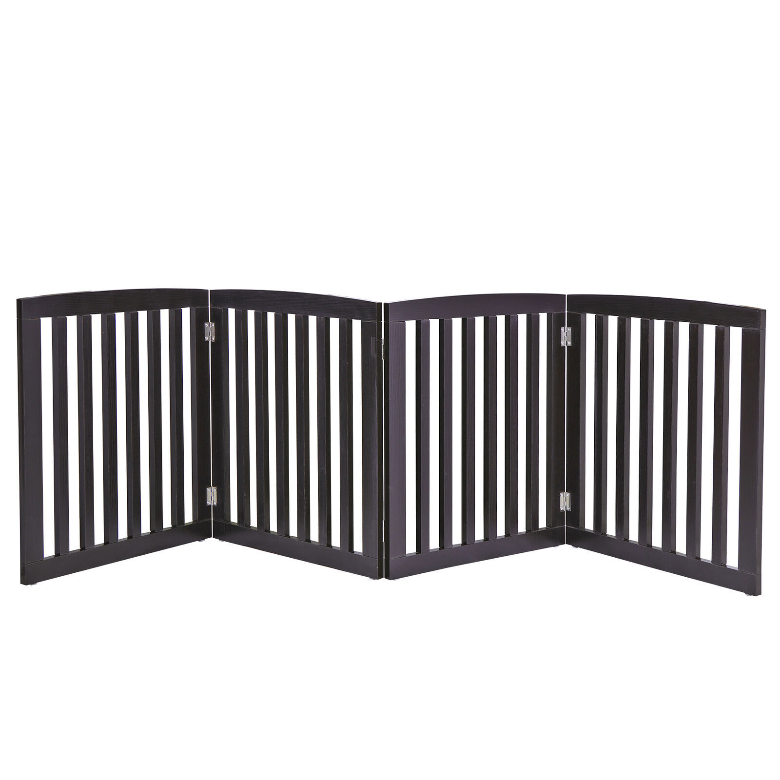 24"Pet Fence Home Entryway Doorway Indoor Dog Pet Gate Foldable W/Protector Feet