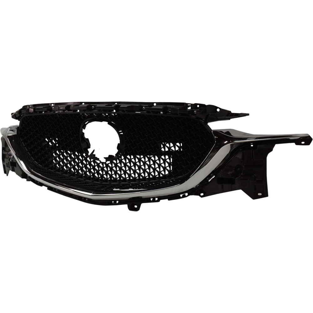 Grille Assembly For 2017-2021 Mazda CX-5 Textured Dark Gray Shell Honeycomb